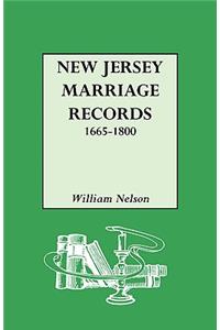 New Jersey Marriage Records, 1665-1800