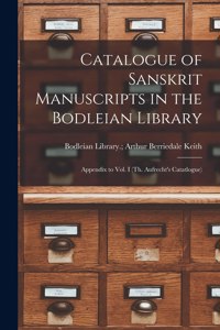 Catalogue of Sanskrit Manuscripts in the Bodleian Library