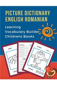 Picture Dictionary English Romanian Learning Vocabulary Builder Childrens Books