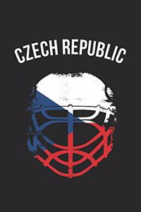 Czech Republic Hockey Notebook - Czech Republic Flag Hockey Helmet - Gift for Hockey Player - Hockey Diary
