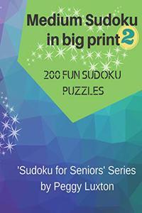 Medium Sudoku in big print 2