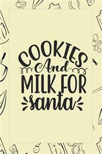 Cookies And Milk For Santa