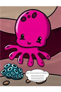 Kawaii Octopus Composition Notebook