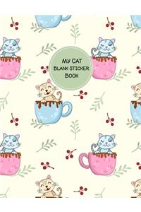 My Cat Blank Sticker Book