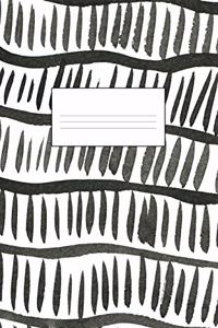 Black and White Vibe 5 X 8 100 Pages College Ruled Journal Notebook