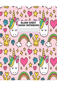 Blank Sheet Music Notebook