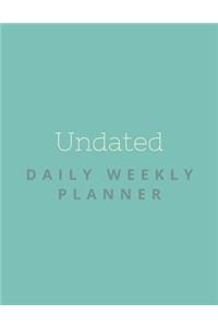 Undated Daily Weekly Planner