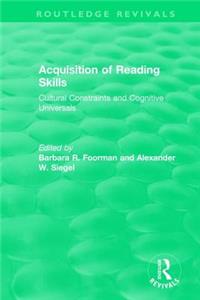 Acquisition of Reading Skills (1986)