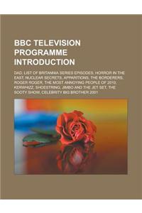 BBC Television Programme Introduction