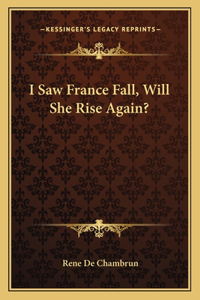 I Saw France Fall, Will She Rise Again?