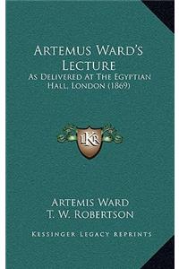 Artemus Ward's Lecture