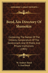 Boyd's Directory Of Shamokin