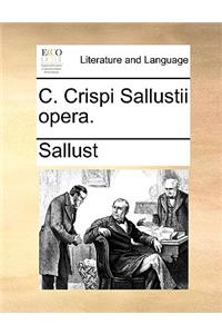 C. Crispi Sallustii opera.