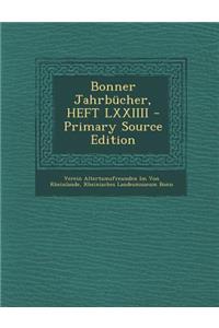 Bonner Jahrbucher, Heft LXXIIII