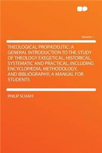 Theological Propaedeutic
