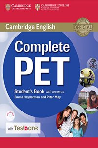 Complete Pet Student's Book with Answers and Testbank