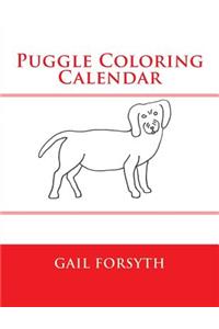 Puggle Coloring Calendar