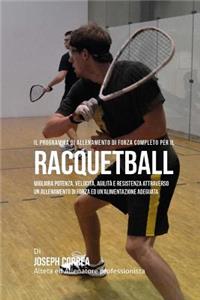Il programma di allenamento di forza completo per il Racquetball