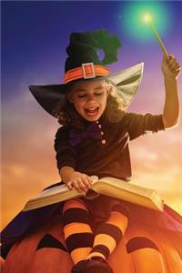 Little Witch Riding Jack-O-Latern 3 Notebook