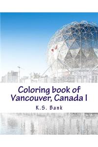 Coloring book of Vancouver, Canada I