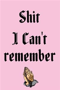 Shit I Can't Remember