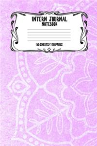 Intern Journal Notebook 55 Sheets/110 Pages