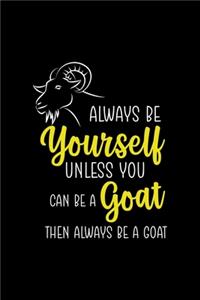 Always Be Yourself Unless You Can Be A Goat The Always Be A Goat.