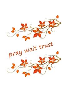 Pray wait trust