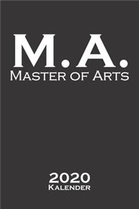 Master of Arts Kalender 2020