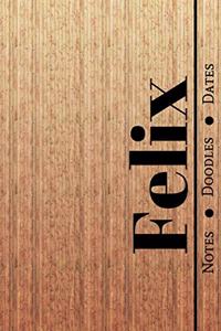 Manly Masculine Notebook with Personalized Monogram Felix