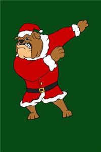 Dabbing Bulldog Santa Dog