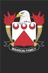 Manson: Manson Coat of Arms and Family Crest Notebook Journal (6 x 9 - 100 pages)