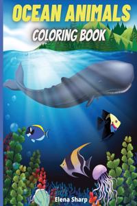 Ocean Animals Coloring Book