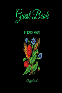 Guest Book - Floral Symphony of Garden Flowers Act 1-For any occasion