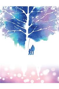 Father And Child Watercolor Notebook