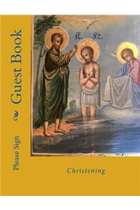 Christening Guest Book