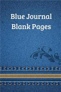 Blue Journal Blank Page