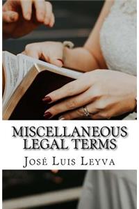 Miscellaneous Legal Terms