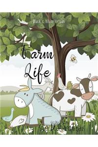 Farm Life 2019 Diary: Black and White Version