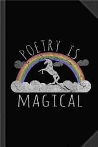 Poetry Is Magical Journal Notebook