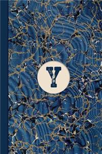 Monogram Y Marble Notebook (Blue Ginger Edition)