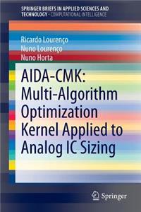 Aida-Cmk: Multi-Algorithm Optimization Kernel Applied to Analog IC Sizing