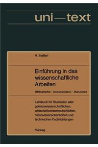 Einführung in das wissenschaftliche Arbeiten