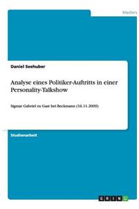 Analyse eines Politiker-Auftritts in einer Personality-Talkshow