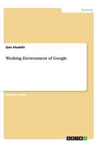 Working Environment of Google
