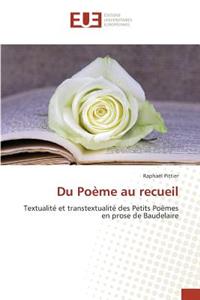 Du Poème Au Recueil