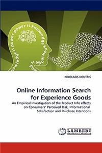 Online Information Search for Experience Goods