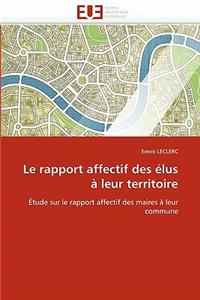 Le Rapport Affectif Des Élus À Leur Territoire