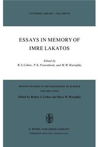 Essays in Memory of Imre Lakatos