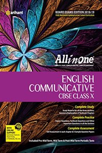 All in One English Communicative CBSE Class 10 (based on textbook Literature Reader) for 2018 - 19